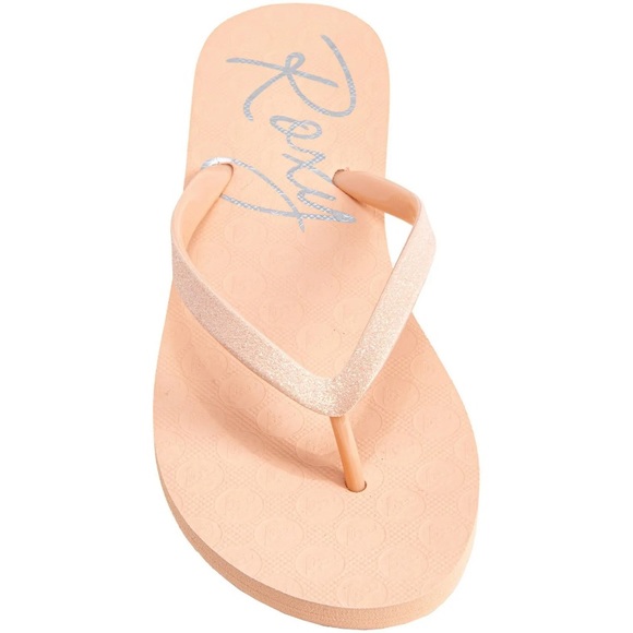 1 LEFT - NEW Roxy glitter flip flops/things/sandals - Picture 2 of 11